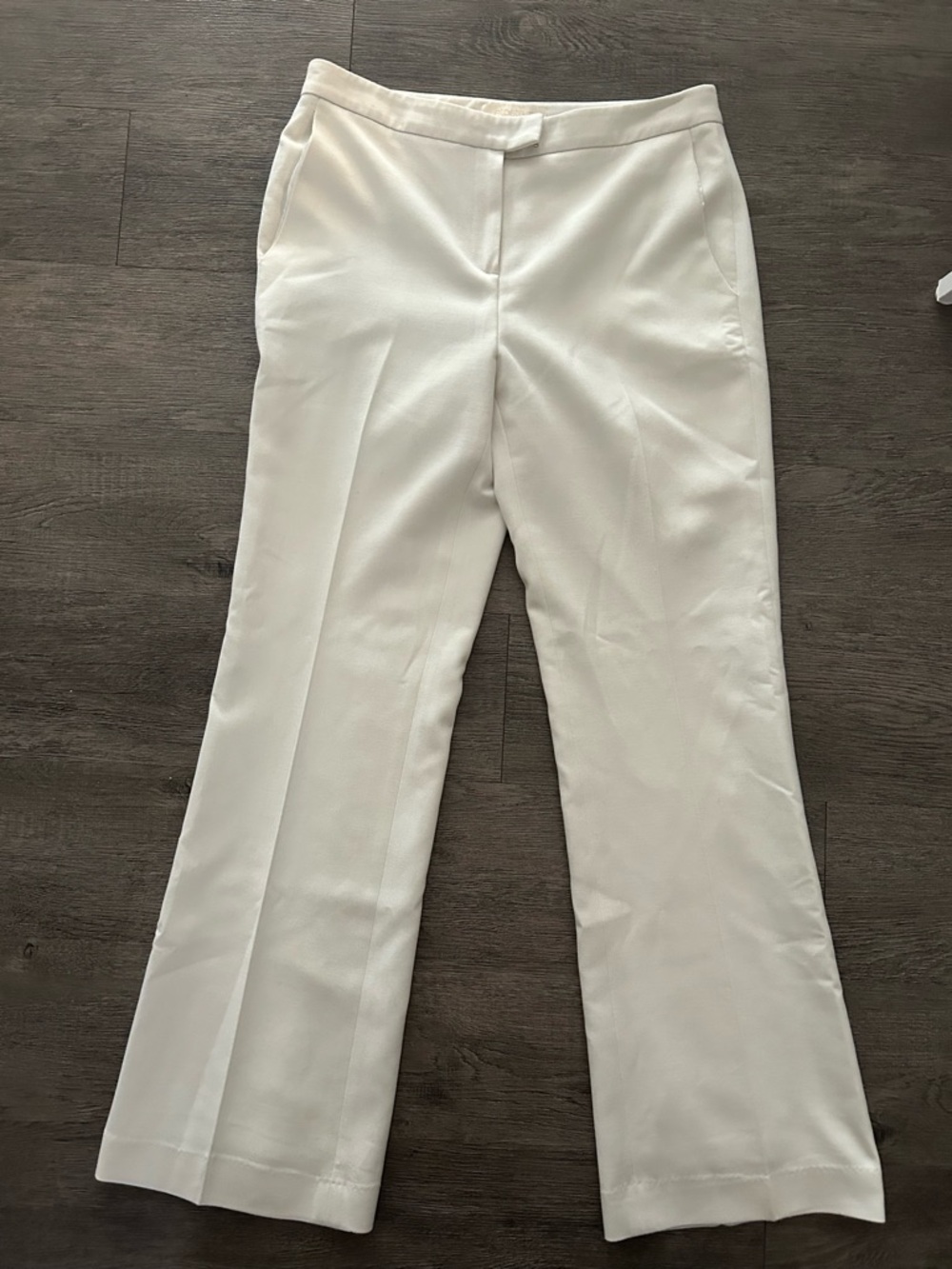 Etcetera Cream Straight-Leg Dress Pants